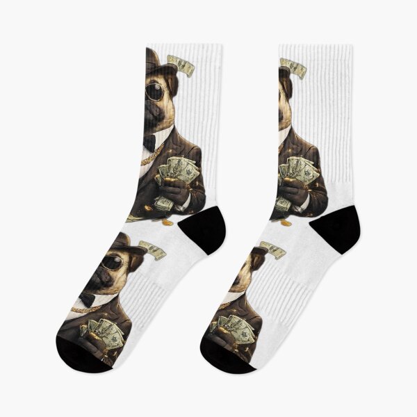Item preview, Rich Pug Boss designed and sold by DailyDoodlesBySumbul.