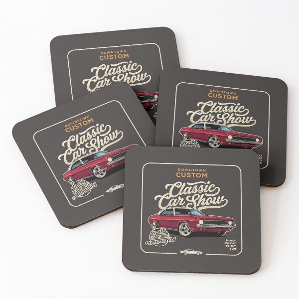 Item preview, Downtown Custom Classic Car Show T-Shirt | Vintage Muscle Car Retro Graphic | Hot Rod & American Car Culture Gift designed and sold by paulo silveira.