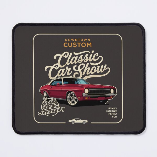 Item preview, Downtown Custom Classic Car Show T-Shirt | Vintage Muscle Car Retro Graphic | Hot Rod & American Car Culture Gift designed and sold by paulo silveira.