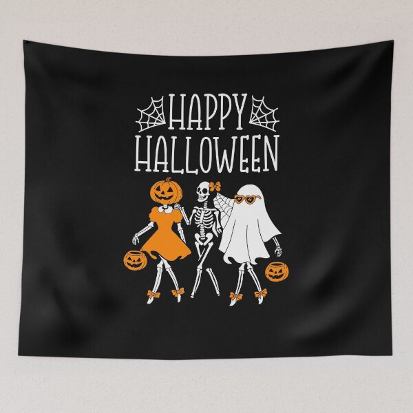Item preview, Happy Halloween Cute Girls Trick or Treat designed and sold by The Retromotel.