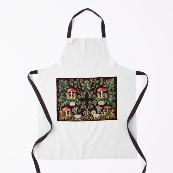 Item preview, Midnight Mycological Tapestry: Victorian Fungi & Hidden Sprite Pattern designed and sold by ArtfulAlchemy1.