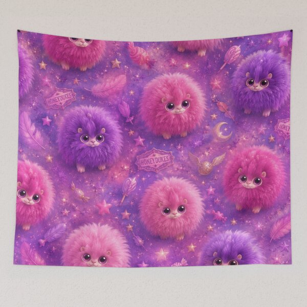 Item preview, cartoon pygmy puff designed and sold by Weird & wonderful .