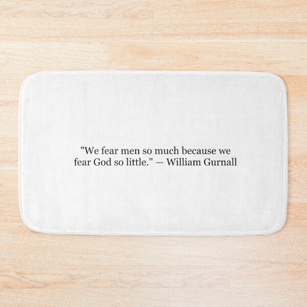 Item preview, We Fear Men So Much Because We Fear God So Little William Gurnall Quote Typography designed and sold by The Prose Atelier.
