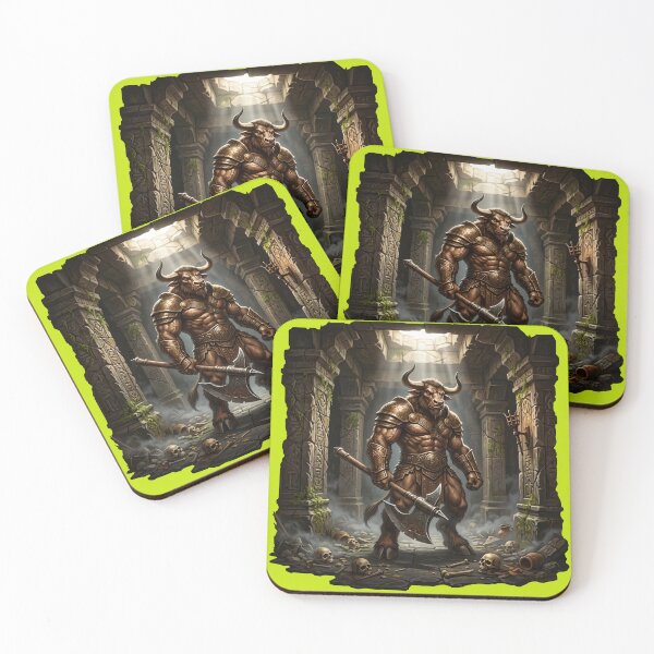 Item preview, Minotaur Warrior in Dark Dungeon Labyrinth designed and sold by Utopian-Magic.
