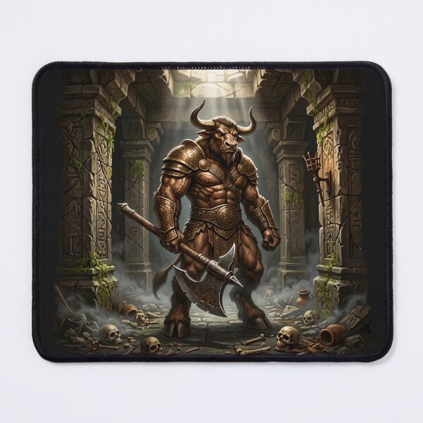 Item preview, Minotaur Warrior in Dark Dungeon Labyrinth designed and sold by Utopian-Magic.