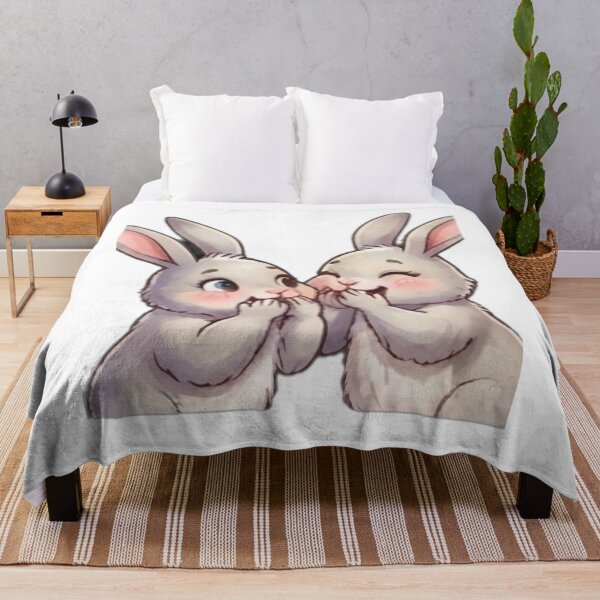 Item preview, Cute Gossip Bunnies designed and sold by DailyDoodlesBySumbul.