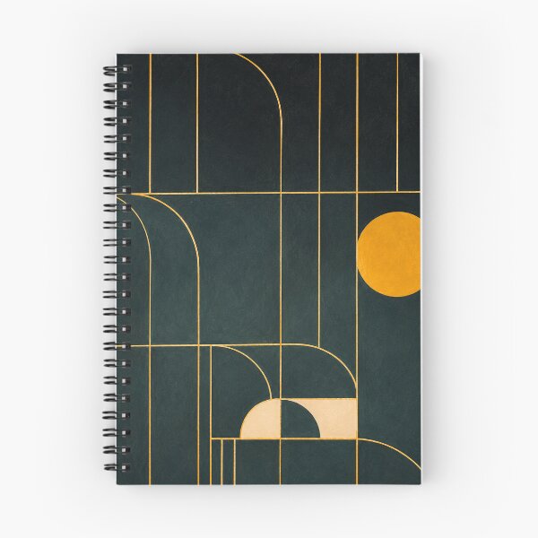 Item preview, Golden Lines in Deep Teal designed and sold by pamelastasczak.