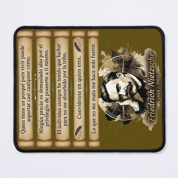 Item preview, Friedrich Nietzsche Retrato y Frases Célebres de Filosofía designed and sold by Alchemy Forge.