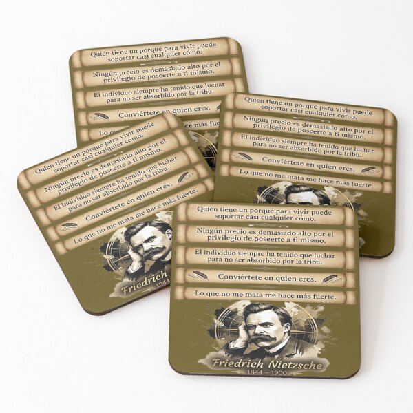 Item preview, Friedrich Nietzsche Retrato y Frases Célebres de Filosofía designed and sold by Alchemy Forge.
