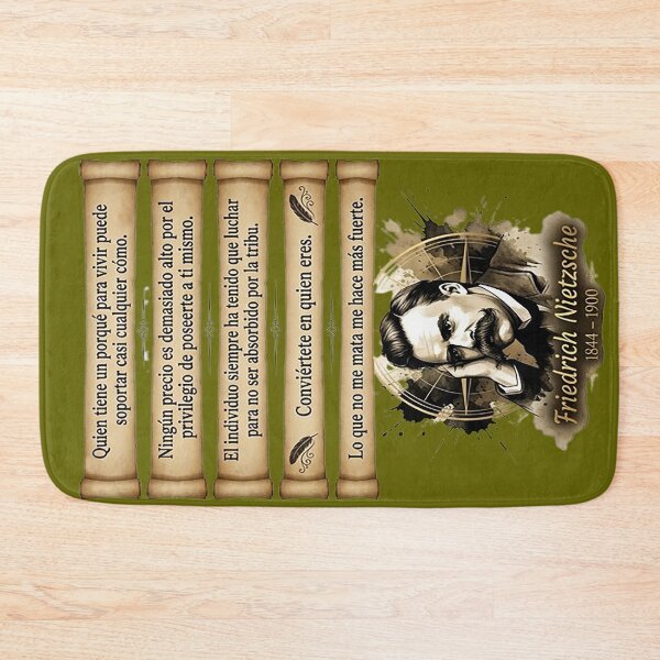 Artikelvorschau, Friedrich Nietzsche Retrato y Frases Célebres de Filosofía entworfen und verkauft von Alchemy Forge.