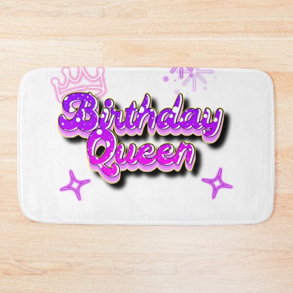 Item preview, Birthday Queen Gradient Purple 80s Airbrush & Graffiti Look designed and sold by JaymeOctober.