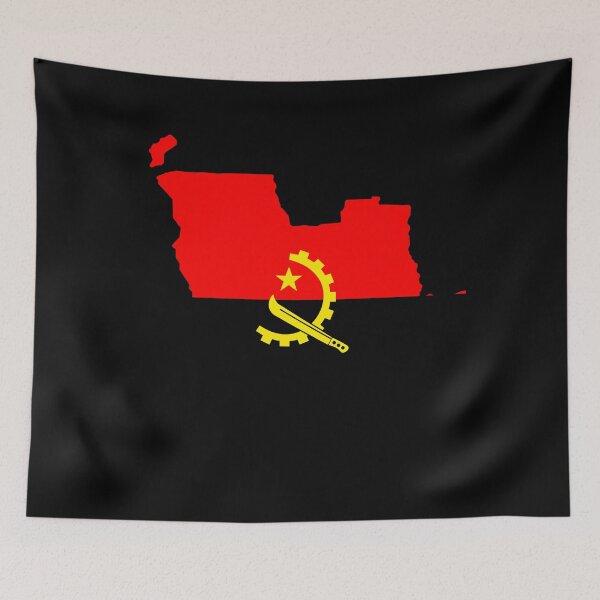 Item preview, Angola Shaped Flag AO designed and sold by shitpostee.