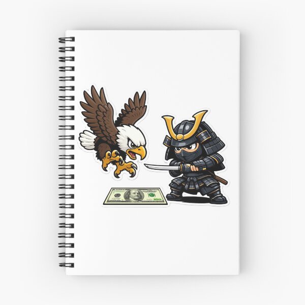 Item preview, American Eagle vs Samurai Ninja Cartoon designed and sold by SNC3421.