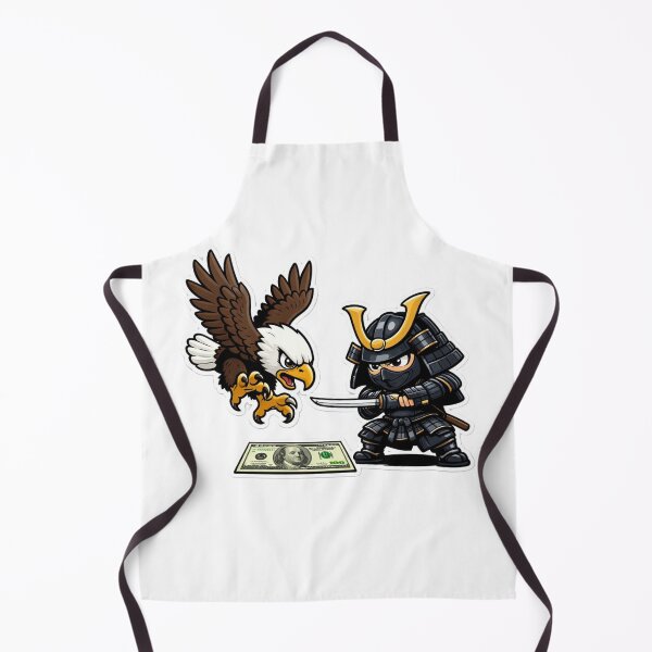 Item preview, American Eagle vs Samurai Ninja Cartoon designed and sold by SNC3421.