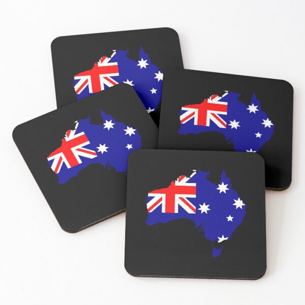 Artikelvorschau, Australien-Flagge in Form der AU entworfen und verkauft von shitpostee.