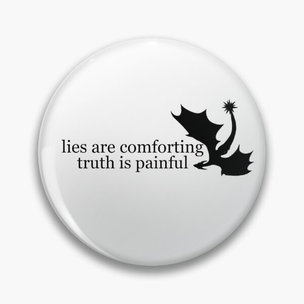 Item preview, Lies are comforting Fourth Wing Quote with Dragon designed and sold by letizzart designs.