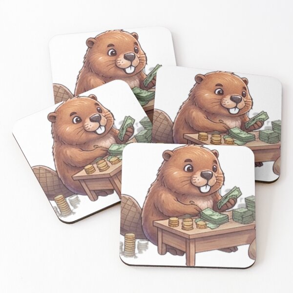 Item preview, Money Counting Beaver designed and sold by DailyDoodlesBySumbul.