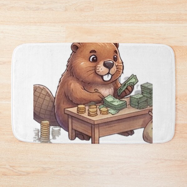Item preview, Money Counting Beaver designed and sold by DailyDoodlesBySumbul.
