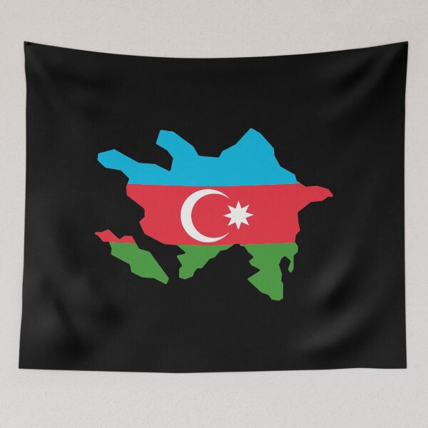 Item preview, Azerbaijan Shaped Flag AZ designed and sold by shitpostee.