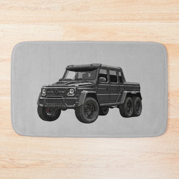 Item preview, Custom Mercedes-AMG G63 6x6 Black Lifted Luxury Truck Illustration designed and sold by Motorline44.