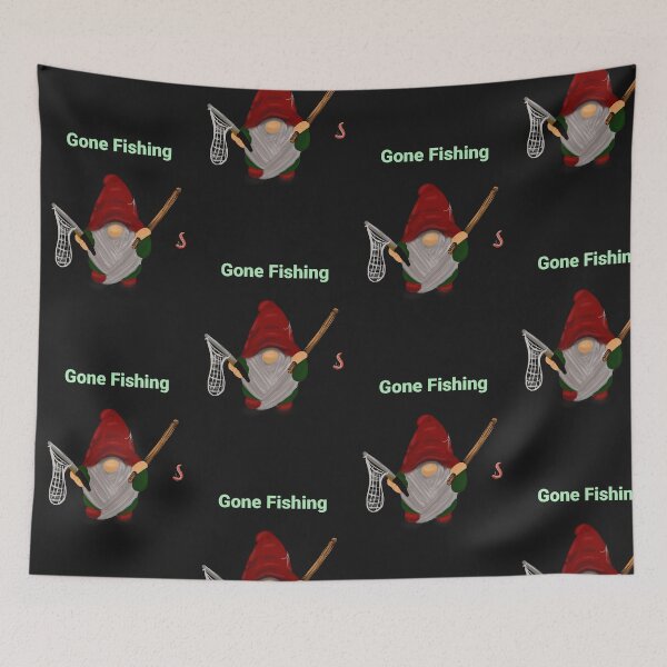 Item preview, Gnome, Gone Fishing designed and sold by Nightflyer Art.