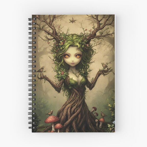 Item preview, Dryad Fantasy Art | Enchanted Forest Tree Spirit designed and sold by InkAndGloom.