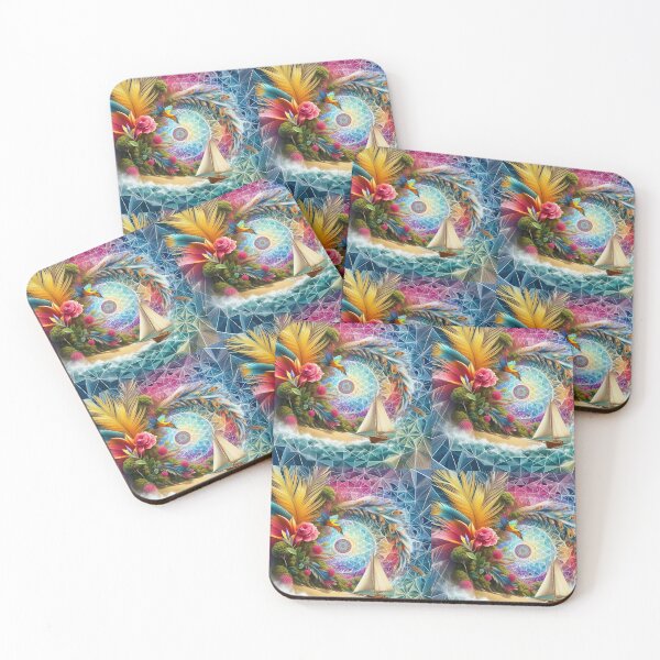 Item preview, Psychedelic Tropical Sail designed and sold by Elemental Visions.