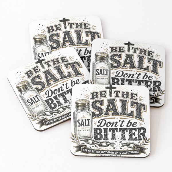 Item preview, Be the Salt Don’t Be Bitter Christian Design designed and sold by ButterflyHolly Resource.