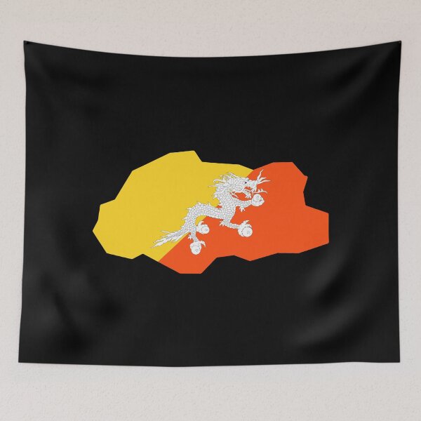 Item preview, Bhutan Shaped Flag BT designed and sold by shitpostee.