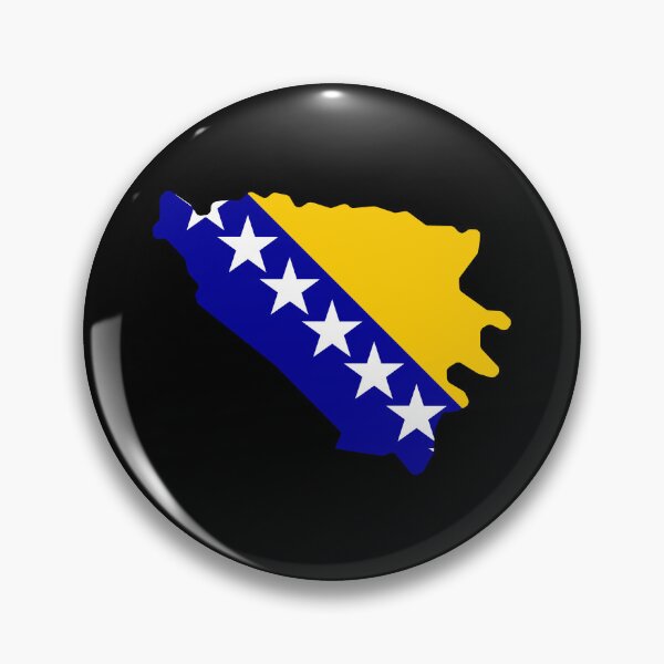 Item preview, Bosnia And Herzegovina Shaped Flag BA designed and sold by shitpostee.