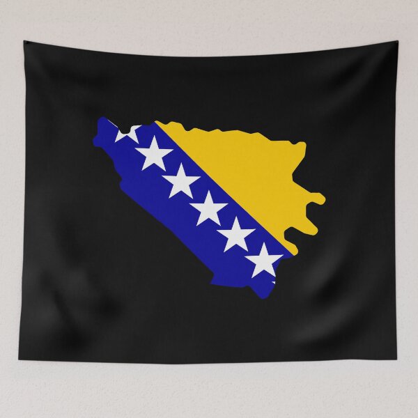 Item preview, Bosnia And Herzegovina Shaped Flag BA designed and sold by shitpostee.