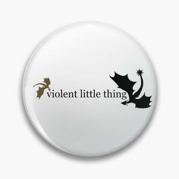 Item preview, Violent Little Thing Fourth Wing Quote with Dragons designed and sold by letizzart designs.