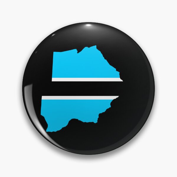 Item preview, Botswana Shaped Flag BW designed and sold by shitpostee.