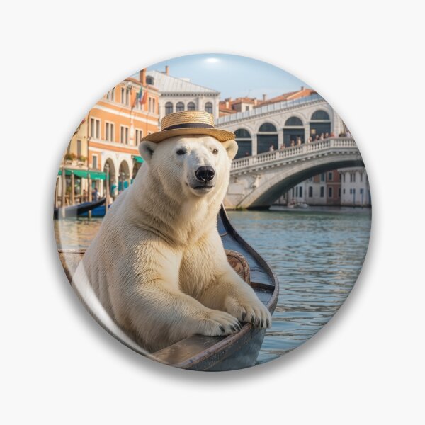 Item preview, Polar Bear Takes Venice Gondola Ride designed and sold by Tridentulus.