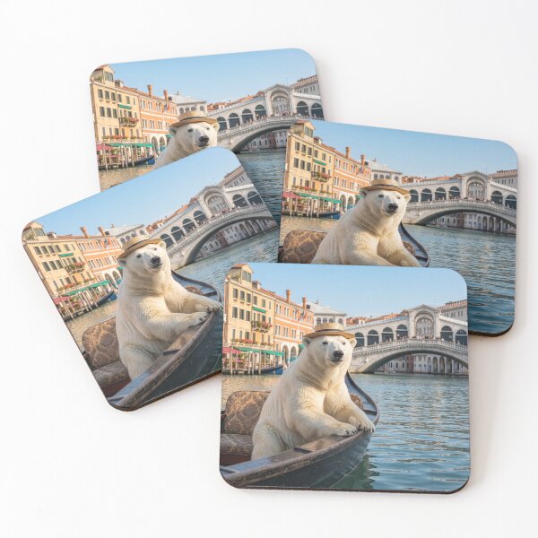 Item preview, Polar Bear Takes Venice Gondola Ride designed and sold by Tridentulus.