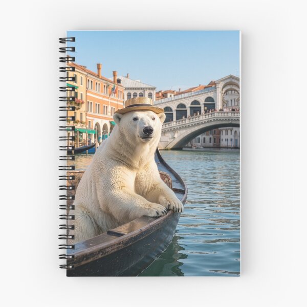 Item preview, Polar Bear Takes Venice Gondola Ride designed and sold by Tridentulus.