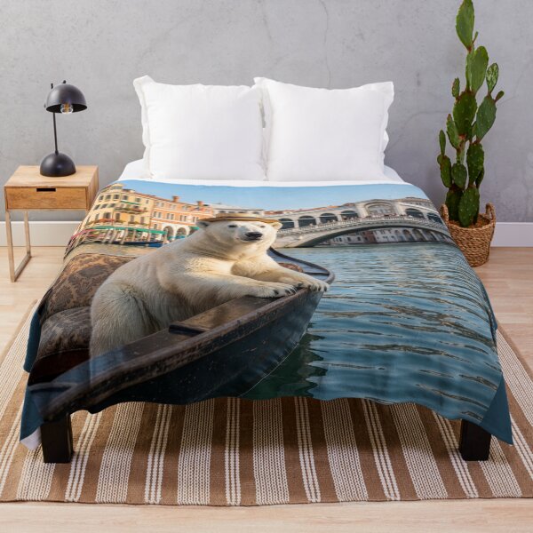 Item preview, Polar Bear Takes Venice Gondola Ride designed and sold by Tridentulus.