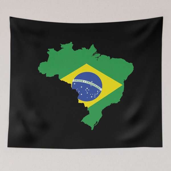 Item preview, Brazil Shaped Flag BR designed and sold by shitpostee.