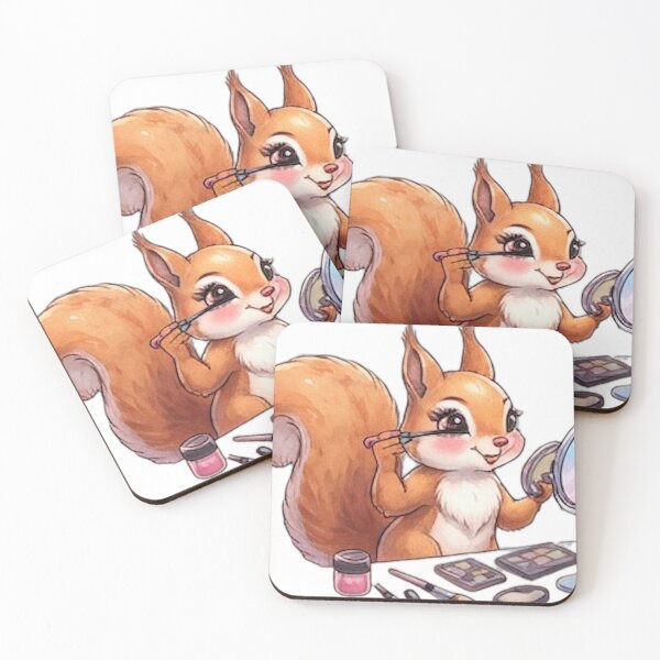 Item preview, Makeup Artist Squirrel designed and sold by DailyDoodlesBySumbul.