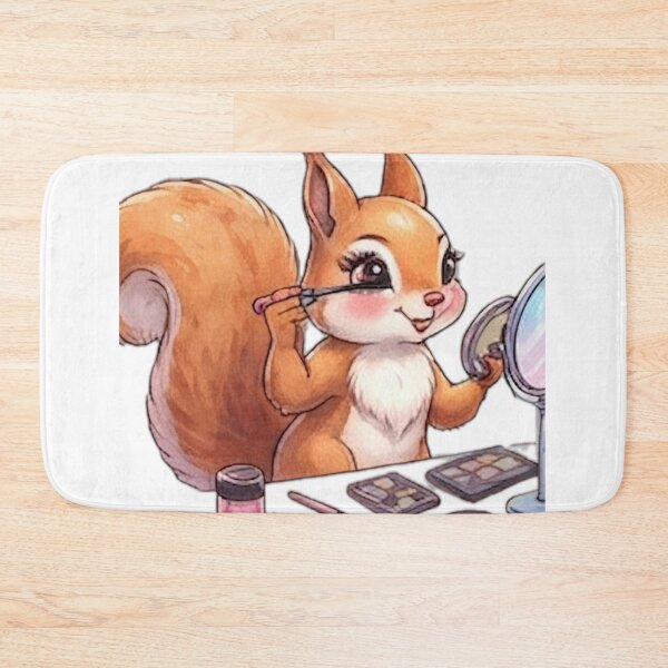 Item preview, Makeup Artist Squirrel designed and sold by DailyDoodlesBySumbul.