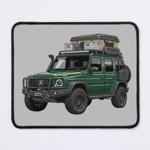 Item preview, Custom Mercedes-Benz G550 Adventure Green Overland SUV Illustration designed and sold by Motorline44.