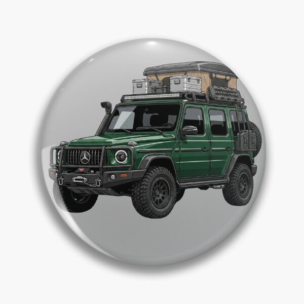 Item preview, Custom Mercedes-Benz G550 Adventure Green Overland SUV Illustration designed and sold by Motorline44.