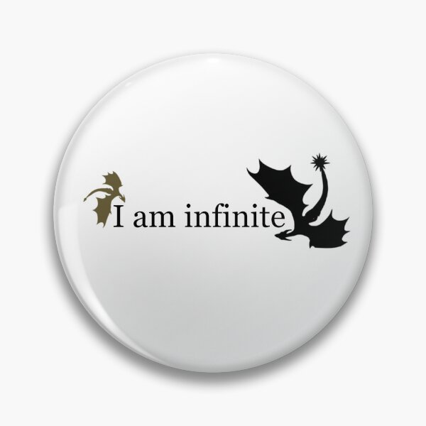 Item preview, I am Infinite Fourth Wing Quote with Dragons designed and sold by letizzart designs.
