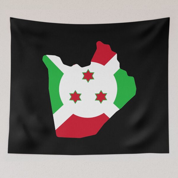 Item preview, Burundi Shaped Flag BI designed and sold by shitpostee.