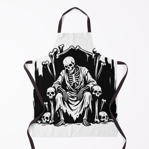 Item preview, Skeleton King Sitting on Throne of Skulls and Bones designed and sold by MisteryDesigner.