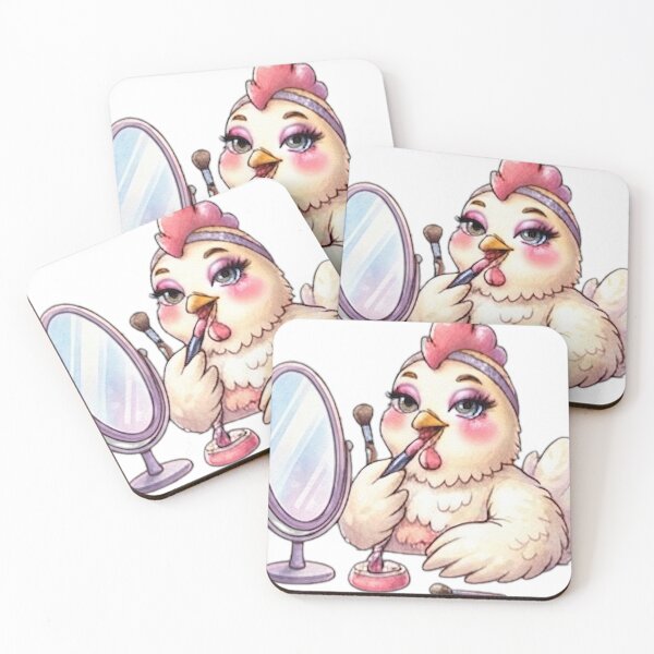 Item preview, Glamorous Makeup Chicken designed and sold by DailyDoodlesBySumbul.