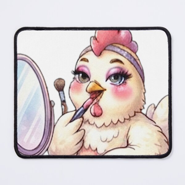 Item preview, Glamorous Makeup Chicken designed and sold by DailyDoodlesBySumbul.