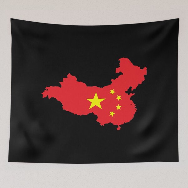 Item preview, China Shaped Flag CN designed and sold by shitpostee.