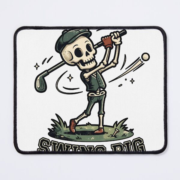 Item preview, Skeleton Golfer Swings Club Swing Big Quote designed and sold by MisteryDesigner.