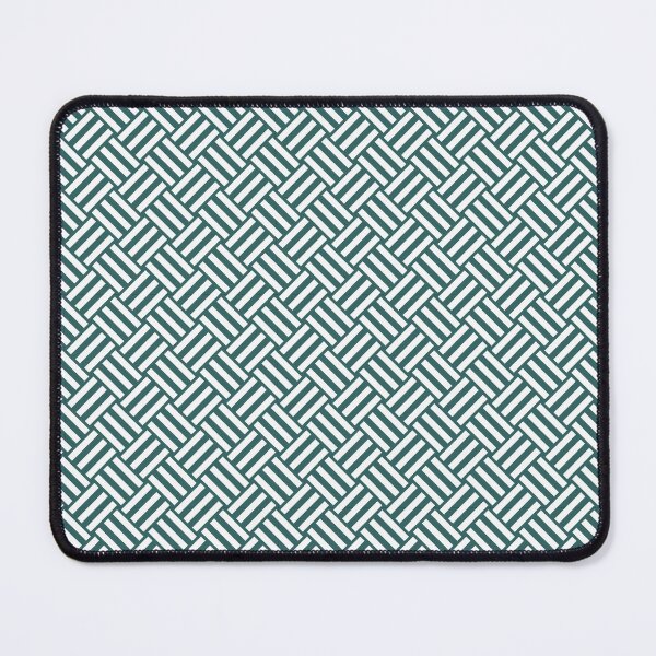Item preview, Teal And White Basket Weave Pattern designed and sold by pattern-archive.
